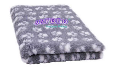 Drybed® Antidérapant Couleur. Gris Pattes Blanches Tapis Drybed® Antidérapant Couleur. Gris Pattes Blanches