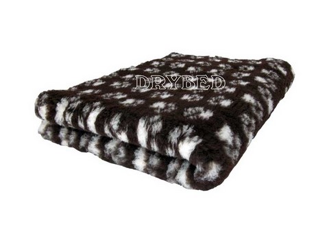 Drybed® Antidérapant Chocolat Pattes Blanches Tapis Drybed® Antidérapant Chocolat Pattes Blanches