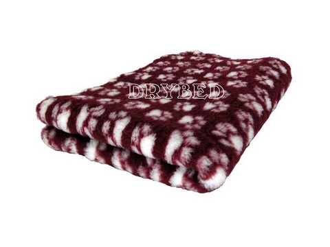 Drybed® Antidérapant Couleur. Lie de Vin Pattes Blanches Tapis Drybed® Antidérapant Couleur. Lie de Vin Pattes Blanches