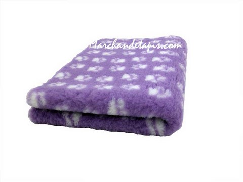 Drybed® Antidérapant Couleur. Lilas Pattes Blanches TapisDrybed® Antidérapant Couleur. Lilas Pattes Blanches