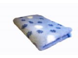 Drybed® Antidérapant  Bleu Clair Pattes et Coeurs