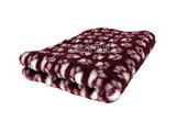 Tapis Drybed® Antidérapant  Couleur. Lie de Vin Pattes Blanches